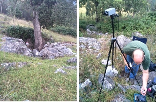 Church Cave and setting up equipment