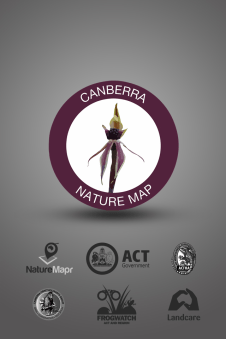 FIgure 8: Opening page of the Canberra Nature Map app.
